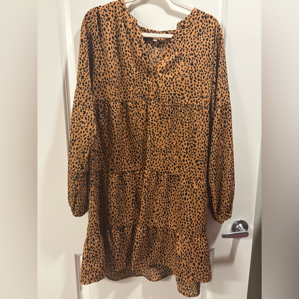 Leopard Print Women's Dress